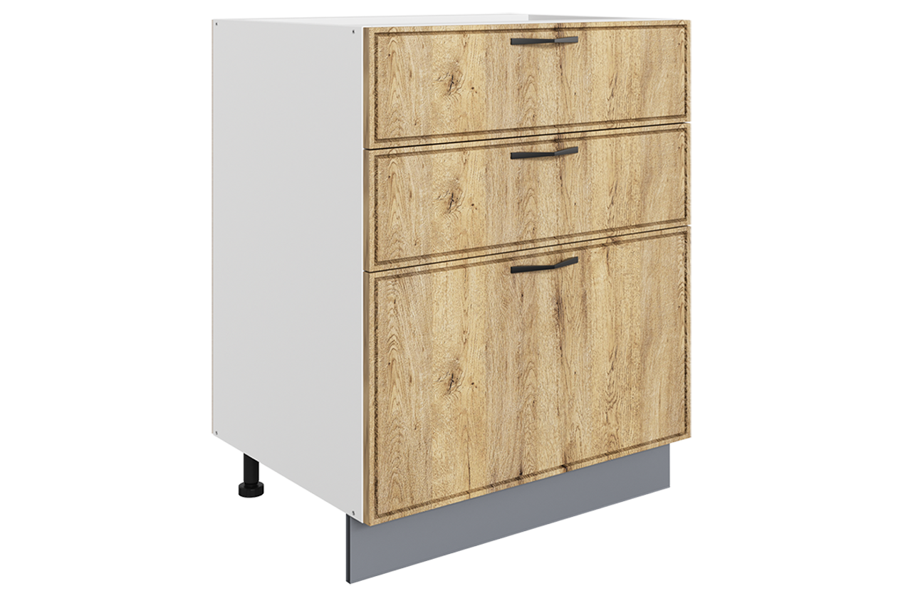 Монако Шкаф рабочий L600 Старт (3 ящ.)