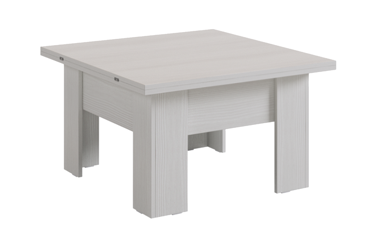 Стол-трансформер Секрет (белый рамух/белый рамух)