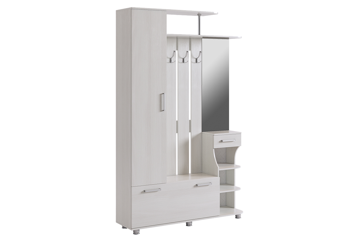 Прихожая Барселона-1 (белый рамух)