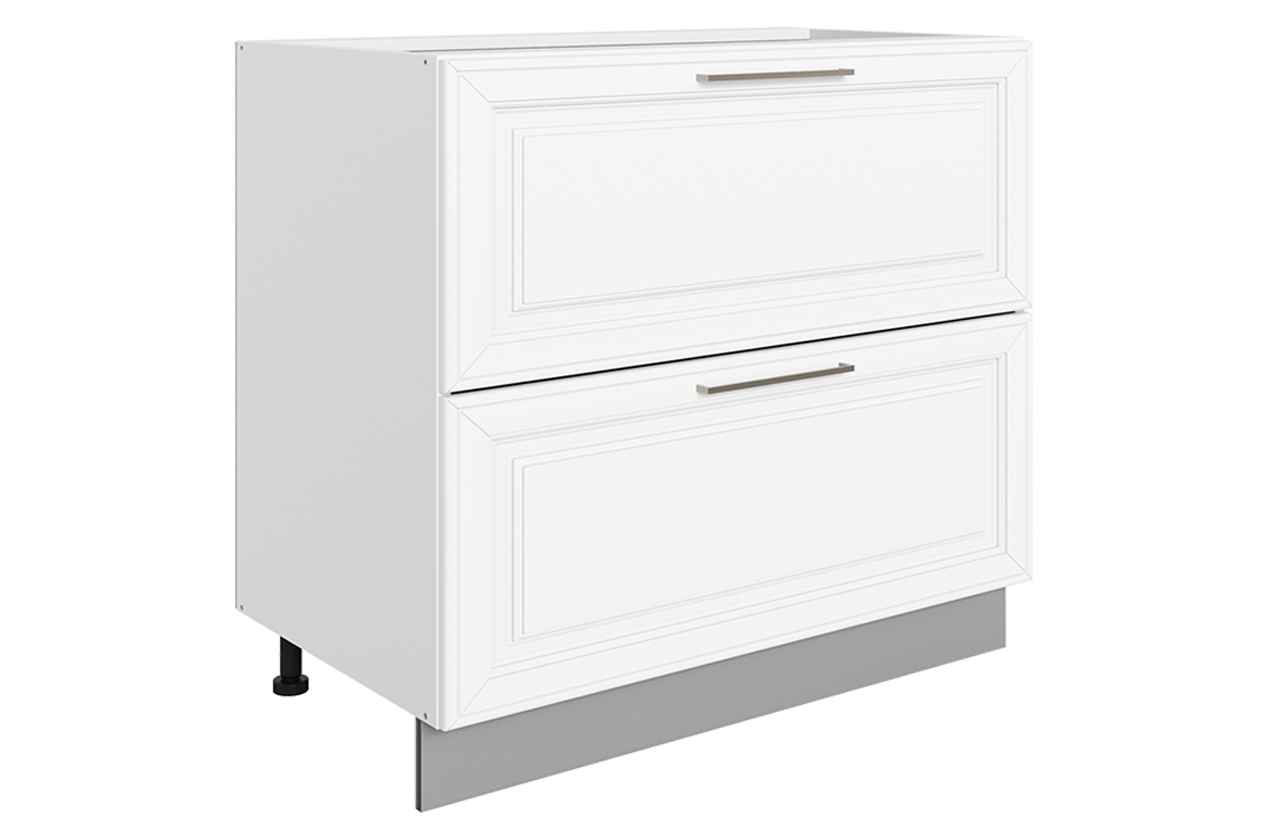 Мишель Шкаф рабочий L800 Старт (2 ящ.) (эмаль) (белый/белый)