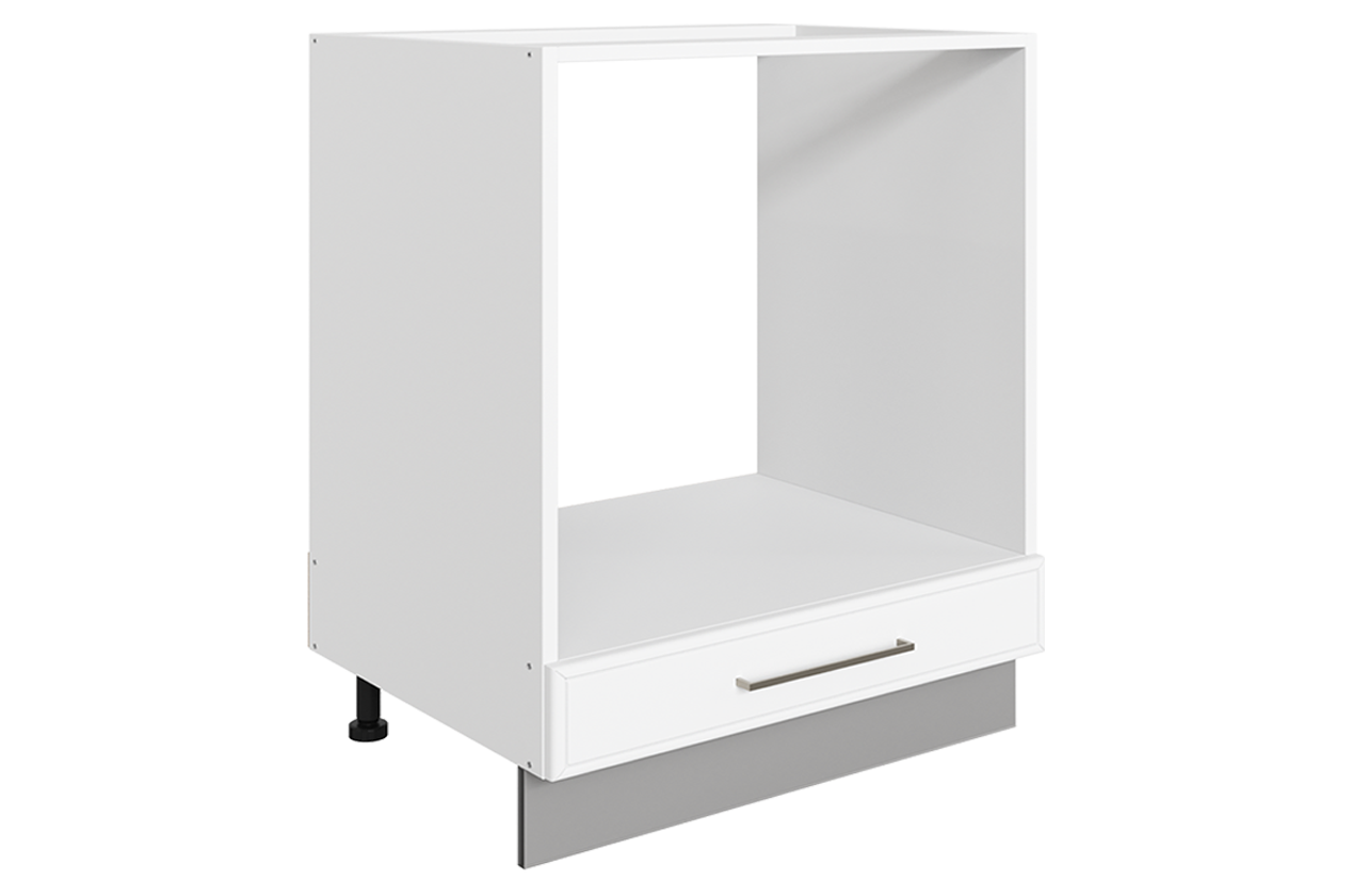 Мишель Шкаф рабочий под духовку L600 (1 ящ.) (эмаль) (белый/белый)