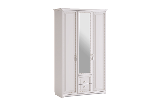 Белла Шкаф 3-створчатый (белый/джелато софт)