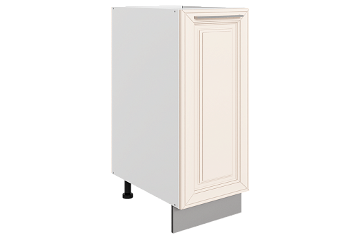 Мишель Шкаф рабочий L300 (1 дв. гл.) (эмаль) (белый/лен)