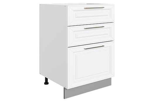 Мишель Шкаф рабочий L500 Старт (3 ящ.) (эмаль) (белый/белый)