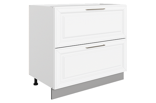 Мишель Шкаф рабочий L800 Старт (2 ящ.) (эмаль) (белый/белый)