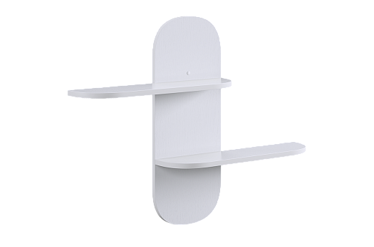 Милана Полка навесная 2 (белое дерево)