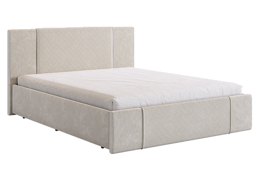 Кровать с основанием Хлоя 160х200 см (крем (велюр))