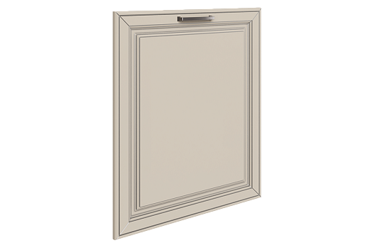 Атланта Дверь глухая L600 (эмаль) (сливки патина платина)