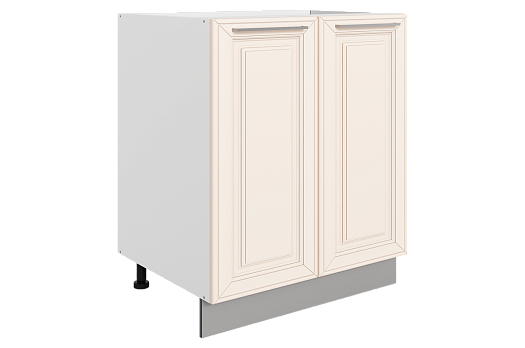 Мишель Шкаф рабочий L600 (2 дв. гл.) (эмаль) (белый/лен)