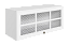 Мишель Шкаф навесной L800 Н360 (1 дв. реш.) (эмаль)