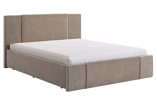 Кровать с основанием Хлоя 160х200 см (латте (велюр))