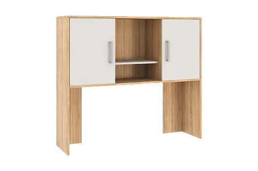 Лайт-2 Надстройка стола компьютерного 1200 (дуб сонома/белый)