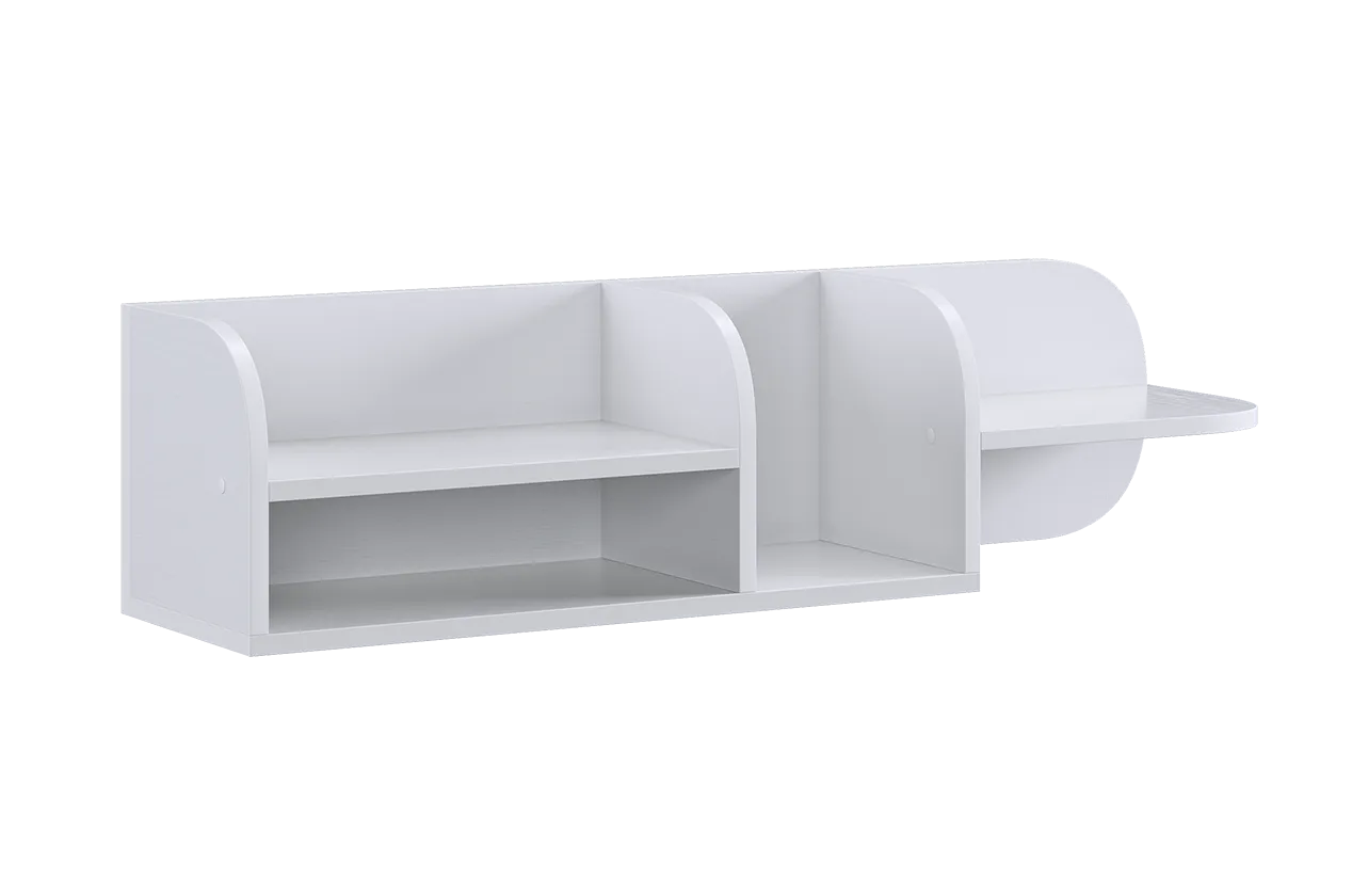 Милана Полка навесная (белое дерево)